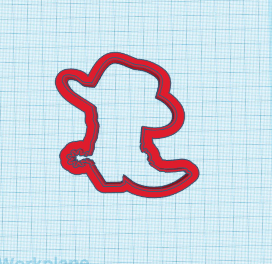 Boot and hat cookie cutter **3D FILE ONLY**