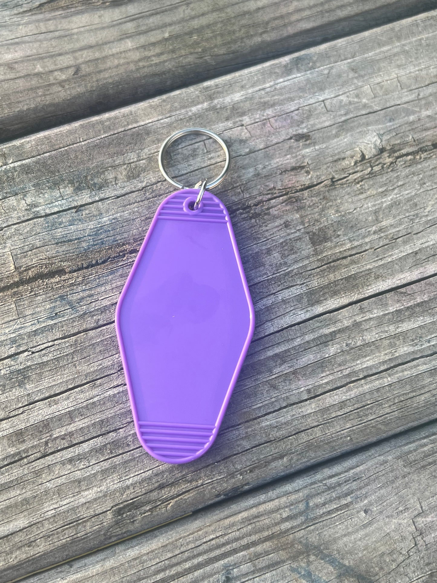 Purple Motel Keychain