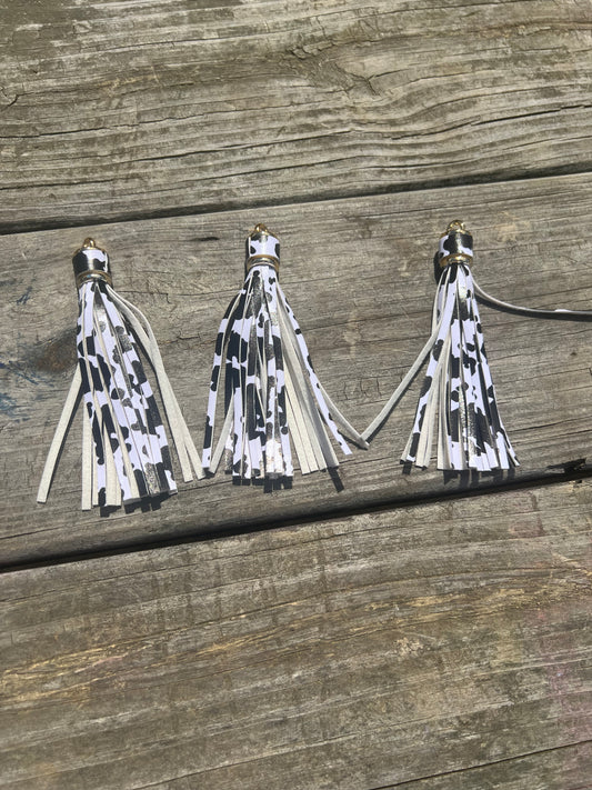 Cow Print Tassel - Candrilli Craft Co